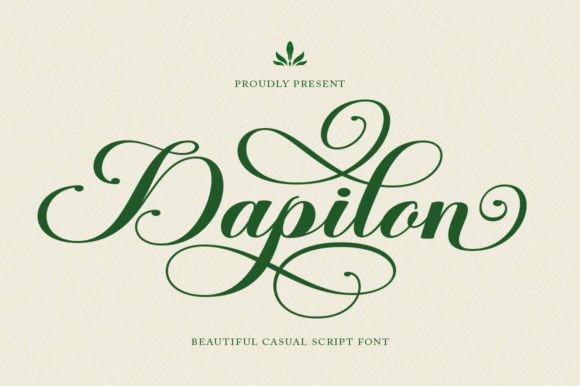 Dapilon: A Modern Calligraphy Font with Natural Precision