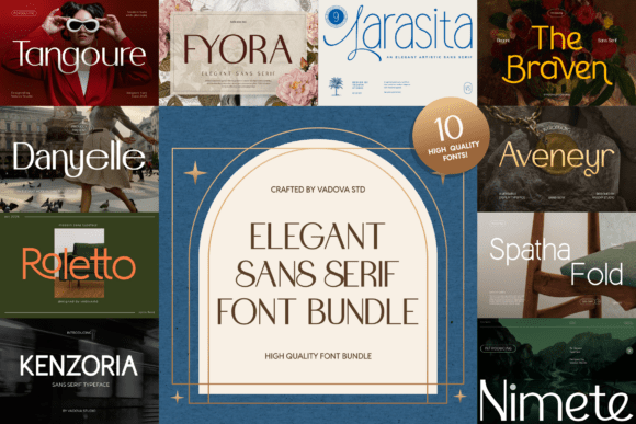 Elegant Sans Serif Bundle: A Refined Typographic Solution