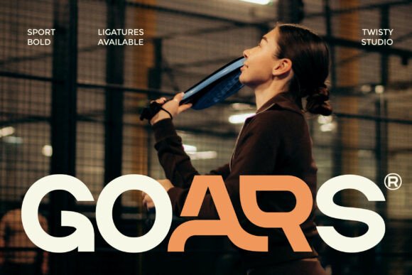 Goars: The Bold Typeface for Speed, Strength, and Energy