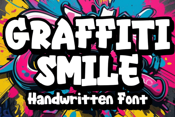 Graffiti Smile: A Bold Fusion of Street Art and Playful Expression