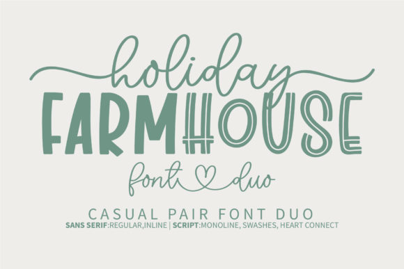 Holiday Farmhouse: A Touch of Rustic Charm in Every Letter