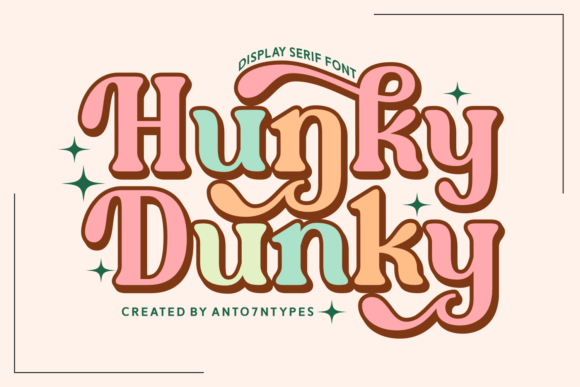 Hunky Dunky: A Bold Font with Retro Charm