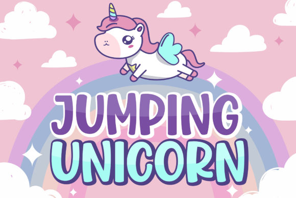 Jumping Unicorn: A Sweet and Friendly Display Font
