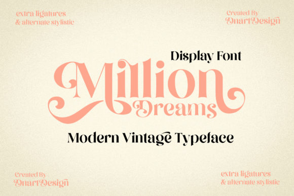 Million Dreams: A Versatile Font for Creative Expression