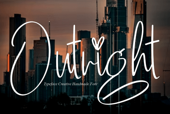Outright: A Handwritten Font for Elegant Design
