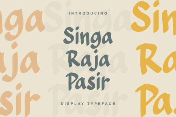 Singa Raja Pasir: A Stylish Semi-Arabic Font for Creative Projects