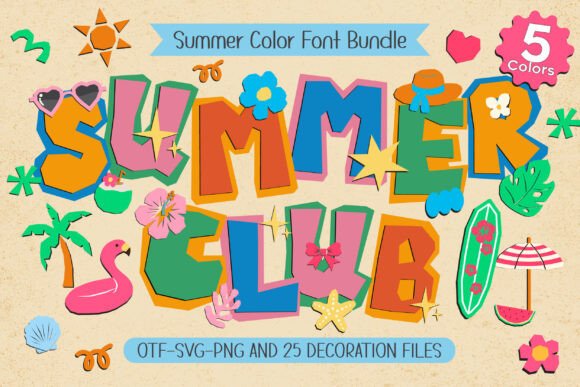 Summer Club: A Vibrant Font for All Things Sunny