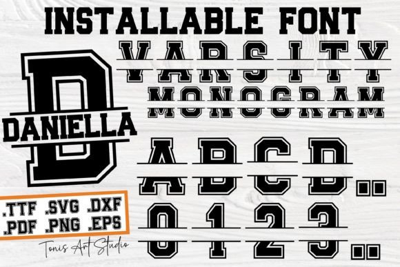 Varsity Monogram: Athletic Style for Every Project